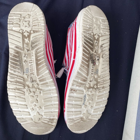 Wally Patriotic Stars and Stripes Hey Dude 13 - Picture 10 of 13